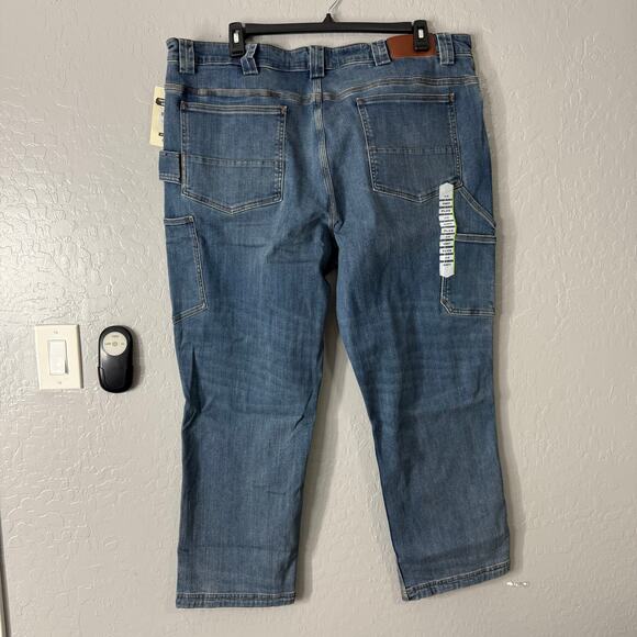 Duluth Trading Mens Ballroom Double Flex Relaxed Fit Carpenter Jeans, 44x30 - Picture 3 of 7